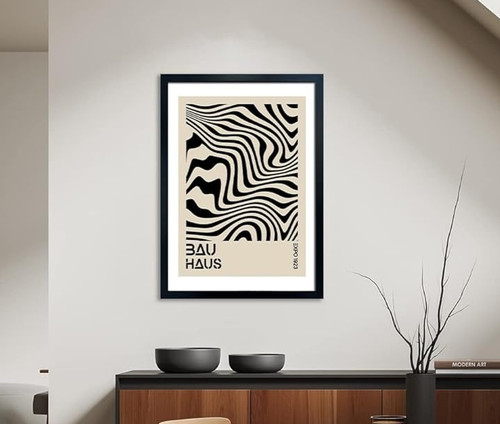 50x70cm black poster - black, frame