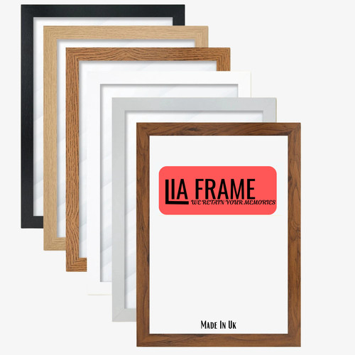 Black picture frame oak walnut - frame,