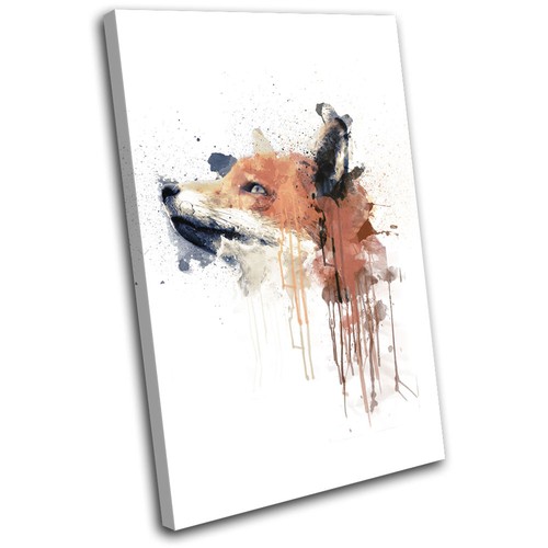 Fox paint forest - paint, abstract