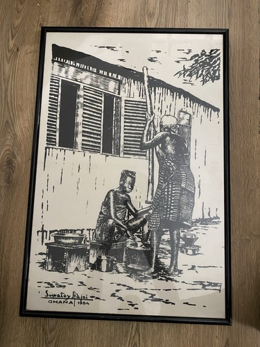 Vintage african village women - african,