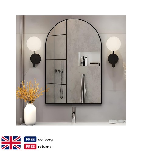 Semicircular black wall - semicircular, mirror