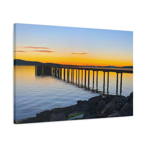 Hunterston pier sunset largs - hunterston,